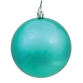 3" Seafoam Green Blue Shiny Ball Ornaments 32 Per Box