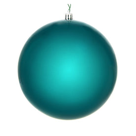 6" Dark Teal Candy Ball Ornaments 4-Pack