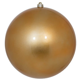 12" Copper/Gold Candy UV-Resistant Ball Ornament with Drilled Cap