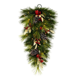 G212408BOLED Holiday/Christmas/Christmas Wreaths & Garlands & Swags