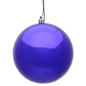 3" Purple Shiny Ball Ornaments 32 Per Box