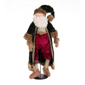 36" Emerald Twilight Santa Doll with Stand