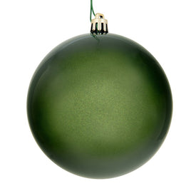 6" Juniper Green Candy Ball Ornaments 4-Pack