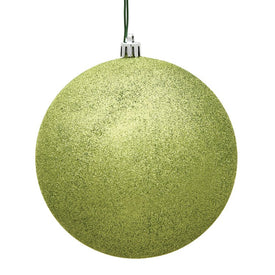 15.75" Lime Glitter Ball Ornament