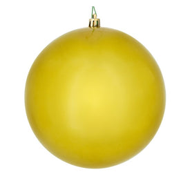 6" Medallion Gold Candy Ball Ornaments 4-Pack