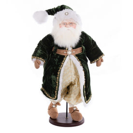 19" Silent Night Santa Doll with Stand