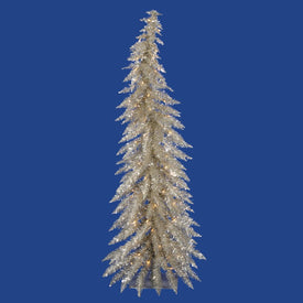 5' x 24" Pre-Lit Artificial Champagne Whimsical Christmas Tree with 100 Clear Dura-Lit Lights