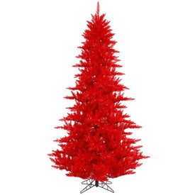 7.5' x 52" Unlit Artificial Red Fir Tree with 1634 Tips