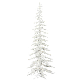 9' x 37" Pre-Light Artificial Flocked Kuna Pine Tree with 400 Warm White Dura-Lit LED Lights