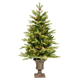 4' x 26" Pre-Lit Artificial Potted Kenly Pine Tree with 150 Warm White Dura-Lit LED Lights