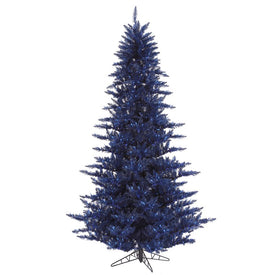 6.5' x 46" Unlit Artificial Navy Blue Fir Tree with 1216 Tips