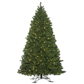 5.5' x 44" Pre-Lit Artificial Indoor/Outdoor Oregon Fir Tree Outdoor with 400 Wide Angle Warm White LED Lights