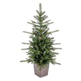4' x 30" Unlit Artificial Potted Winston Spruce Tree with 345 Tips