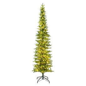 5.5' x 21" Pre-Lit Artificial Compton Pole Pine Tree with 450 Warm White 3MM LED Lights