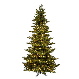 7.5' x 54" Pre-Lit Artificial Natural Fraser Fir Tree with 800 Warm White Dura-Lit LED Lights