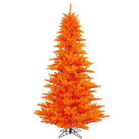 7.5' x 52" Unlit Artificial Orange Fir Tree with 1634 Tips