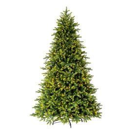 7.5' x 58" Pre-Lit Artificial Jersey Fraser Fir Tree with 750 Warm White Dura-Lit LED Lights
