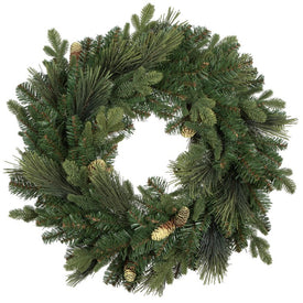 Vickerman 24" Emerald Mixed Fir Artificial Christmas Wreath, Unlit
