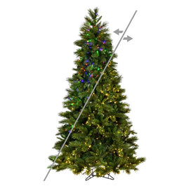 6.5' x 40" Pre-Lit Artificial Brighton Tree with 1100 Color-Changing 3MM LED Lights