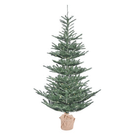 4' x 32" Pre-Lit Artificial Alberta Blue Spruce Tree with 150 Warm White LED Lights