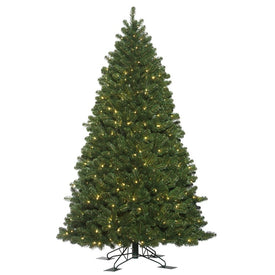 4.5' x 38" Pre-Lit Artificial Oregon Indoor/Outdoor Fir Tree with 300 Wide-Angle Warm White