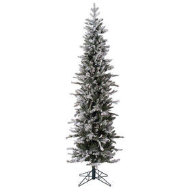 9' x 30" Pre-Lit Artificial Frosted Tannenbaum Tree with 550 Clear Dura-Lit Lights