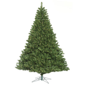 4.5' x 39" Pre-Lit Artificial Oregon Fir Tree with 300 Wide-Angle Warm White LED Lights