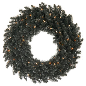 30" Unlit Artificial Black Fir Wreath with 260 Tips