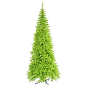 7.5' x 40" Unlit Artificial Lime Slim Fir Tree with 1238 Tips