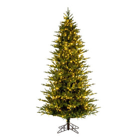 7.5' x 48" Pre-Lit Artificial Kamas Fraser Fir Tree with Fir Tree with 1200 Color-Changing 3MM LED Lights