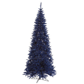 6.5' x 34" Unlit Artificial Navy Blue Slim Fir Tree with 948 Tips