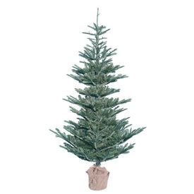 5' x 40" Unlit Artificial Alberta Blue Spruce Tree with Burlap Base and 352 Tips