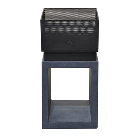 Sentinel Wood-Burning Fire Basket - Dark Gray Granite