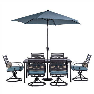 MCLRDN7PCSQSW6-SU-B Outdoor/Patio Furniture/Patio Dining Sets