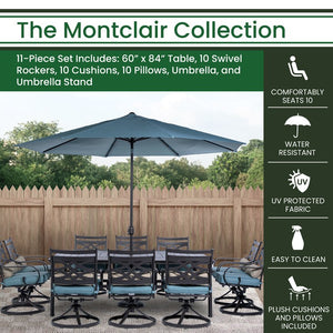 MCLRDN11PCSW10-SU-B Outdoor/Patio Furniture/Patio Dining Sets