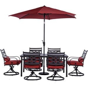 MCLRDN7PCSQSW6-SU-C Outdoor/Patio Furniture/Patio Dining Sets