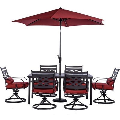 MCLRDN7PCSQSW6-SU-C Outdoor/Patio Furniture/Patio Dining Sets
