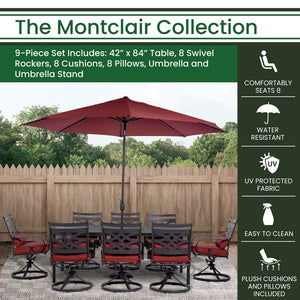 MCLRDN9PCSW8-SU-C Outdoor/Patio Furniture/Patio Dining Sets