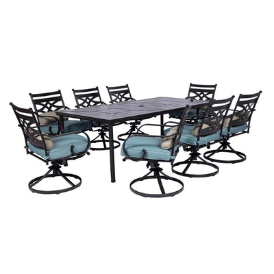 Product Image: MCLRDN9PCSW8-BLU Outdoor/Patio Furniture/Patio Dining Sets