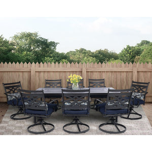 MCLRDN9PCSW8-NVY Outdoor/Patio Furniture/Patio Dining Sets