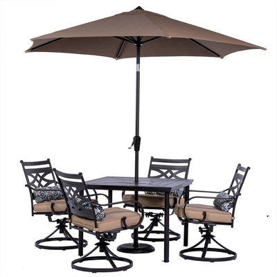 MCLRDN5PCSQSW4-SU-T Outdoor/Patio Furniture/Patio Dining Sets