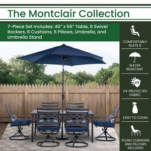 MCLRDN7PCSQSW6-SU-N Outdoor/Patio Furniture/Patio Dining Sets