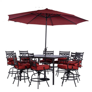 MCLRDN9PCBRSW8-SU-C Outdoor/Patio Furniture/Patio Dining Sets