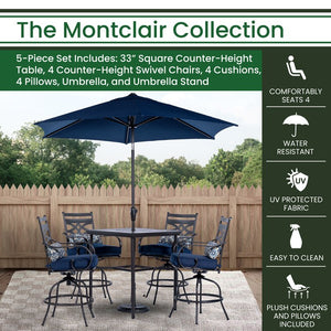 MCLRDN5PCBR-SU-N Outdoor/Patio Furniture/Patio Dining Sets