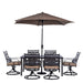 MCLRDN7PCSQSW6-SU-T Outdoor/Patio Furniture/Patio Dining Sets