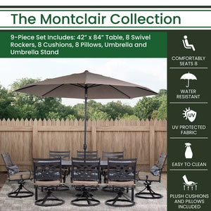 MCLRDN9PCSW8-SU-T Outdoor/Patio Furniture/Patio Dining Sets