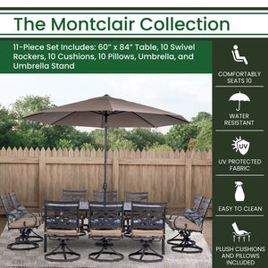 MCLRDN11PCSW10-SU-T Outdoor/Patio Furniture/Patio Dining Sets