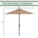 MCLRUMB9-TAN Outdoor/Outdoor Shade/Patio Umbrellas