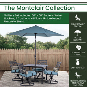 MCLRDN5PCSQSW4-SU-B Outdoor/Patio Furniture/Patio Dining Sets