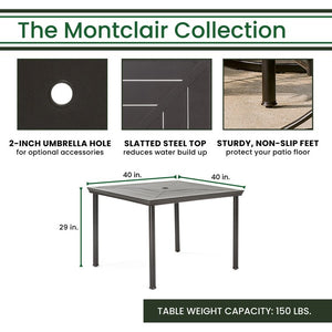 MCLRDN5PCSQSW4-SU-B Outdoor/Patio Furniture/Patio Dining Sets